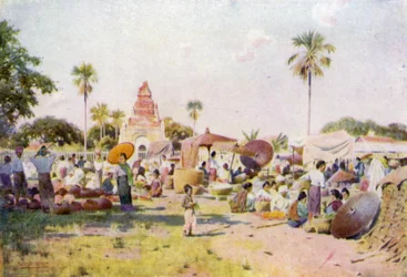 Marktplaats in Taungdwingyi